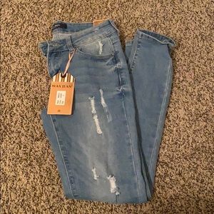 Wax Jean Skinny Cropped